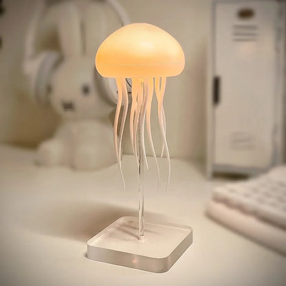 Vibbang LED Smart Jellyfish Night Light, Jellyfish Mood Light, Voice Control Charging Jellyfish Shape Night Light, for Decoration