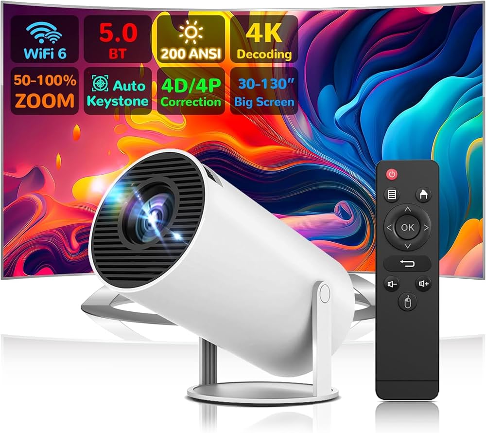 HY300 Plus Projector Android 4K 1280*720P