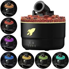 USB Cannon Blast Aroma Humidifier, Quiet Humidifier, Aromatherapy Humidifier, Home Office Humidifier with Timer Colorful LED Lights (Black)