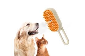 Steam Brush for Cats and Dogs, 3 in 1 Steamy pet brush